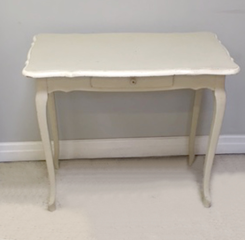 OLD FRENCH PAINTED LOUIS XV SIDE TABLE